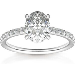 Women 14K Gold Plated handpicked Cubic Zirconia Engagement Ring